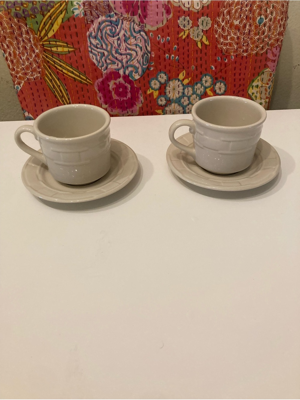 Longaberger Woven Traditions Teacup and Saucer 2
